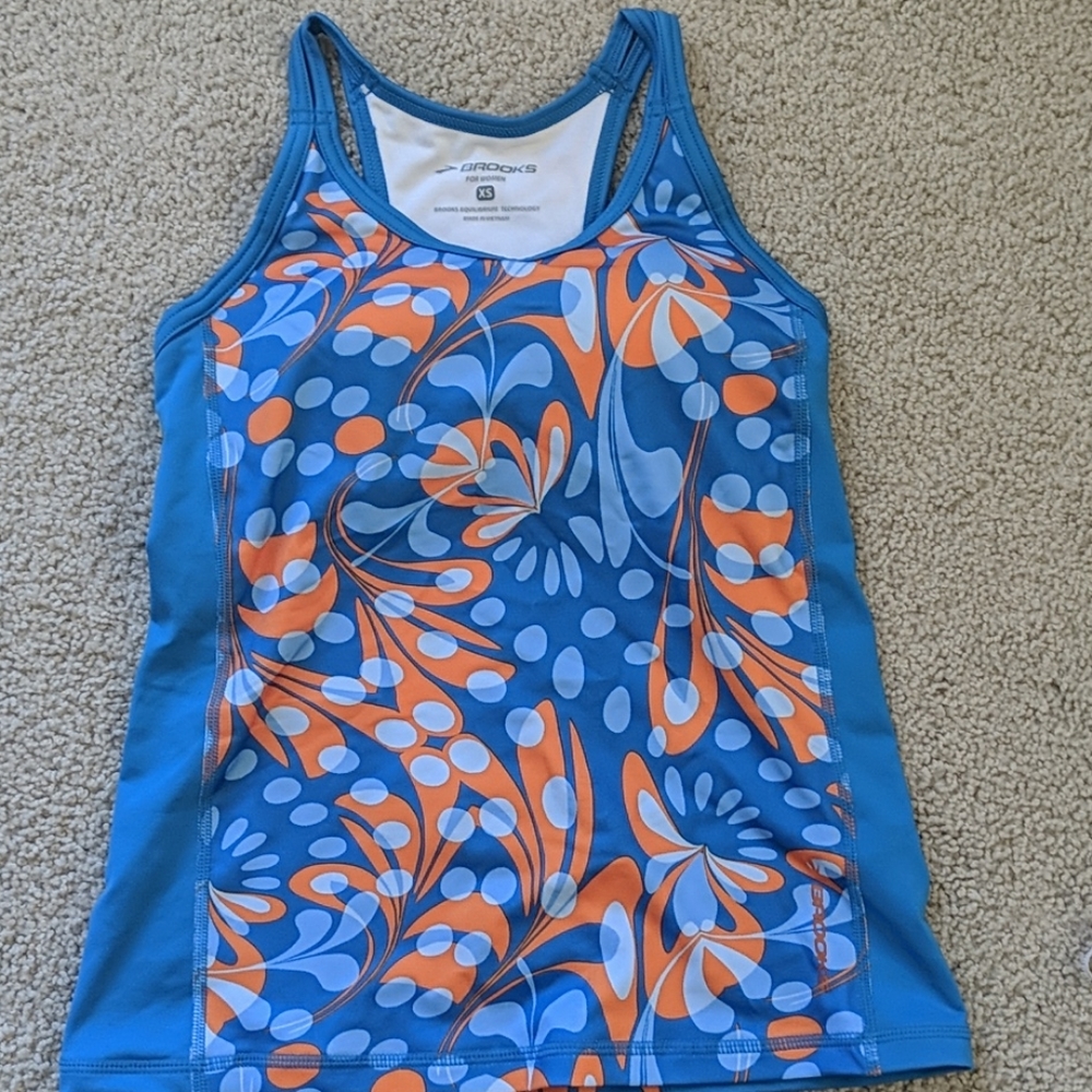 Brooks - Running Top With Built In Bra - image 1